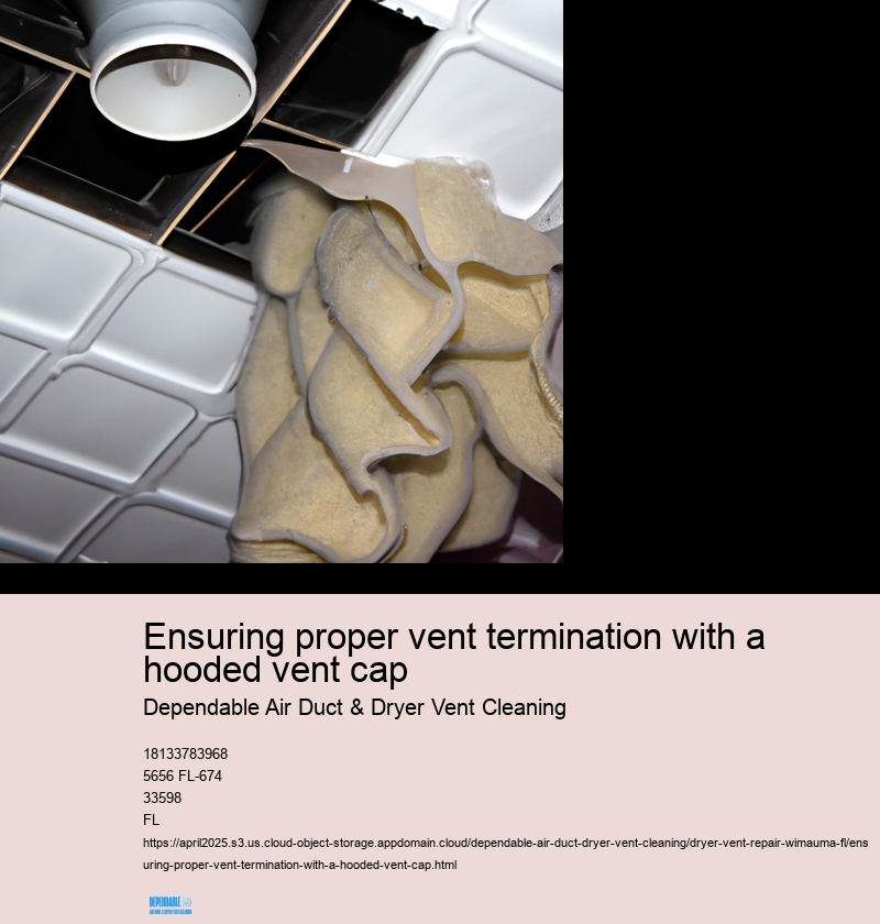 Ensuring proper vent termination with a hooded vent cap
